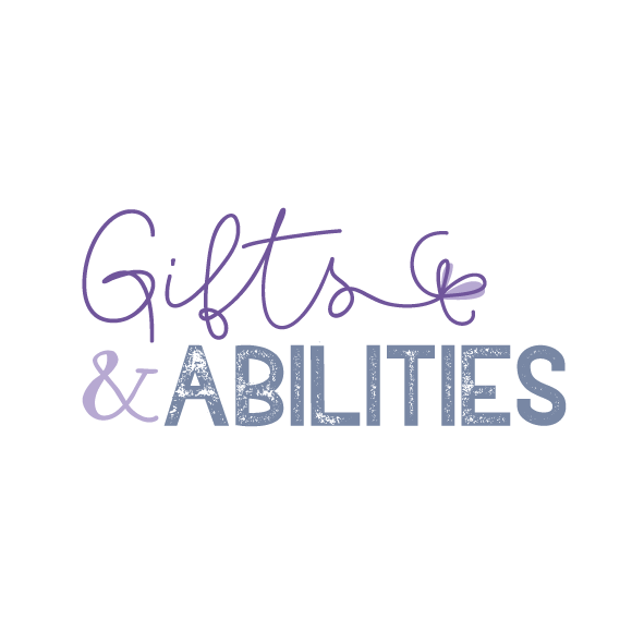 Brush stroke logo with the title 'Gifts & Abilities'