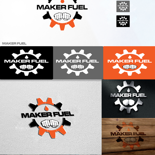 Fuel logo with the title 'Logo for engineering company with various editions'
