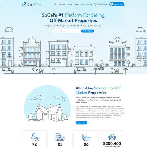 Investment website with the title 'Cash Offrs'