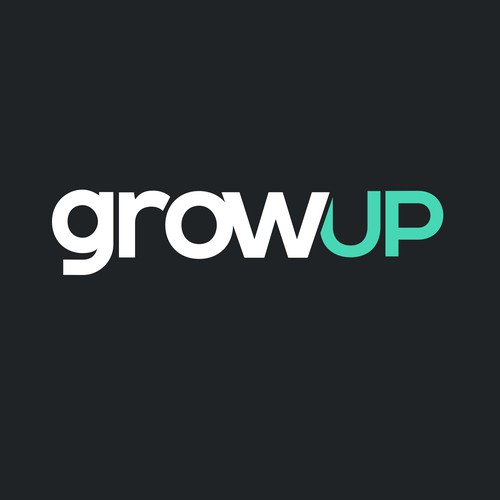 Modern design logo with the title 'GROWUP'