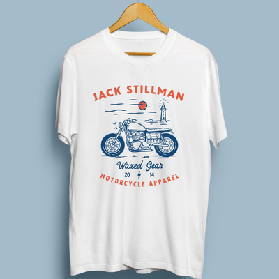 Motorcycle apparel t-shirt design