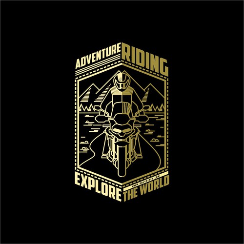 Explore design with the title 'ADVENTURE RIDING'