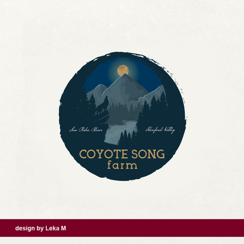 Coyote logo with the title 'Coyote song Farm'
