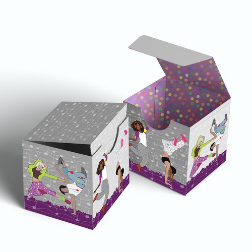 Street design with the title 'illustration for the box'