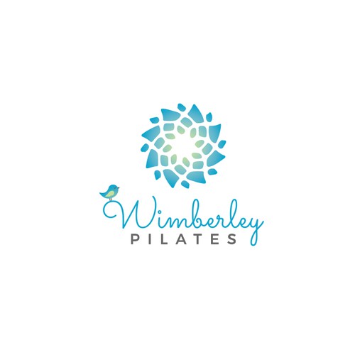 Pilates logo with the title 'Wimberley Pilates logo'