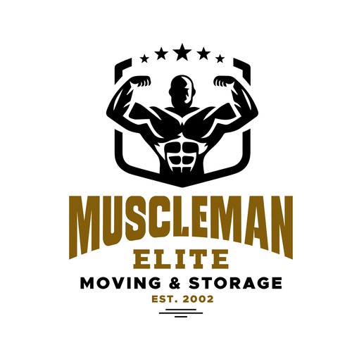 Gym logo with the title 'epic logo for a premium moving company'