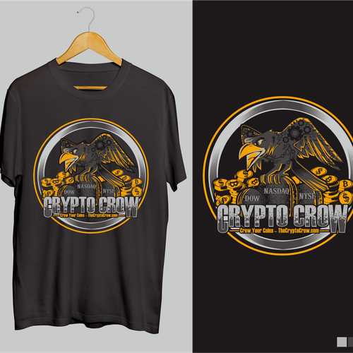 Cryptocurrency t-shirt with the title 'Cryptocrow tshirt'
