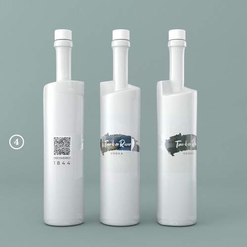 Optical design with the title 'Vodka bottle'