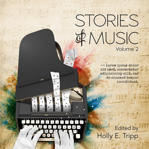 Music book cover with the title 'Stories of Music'