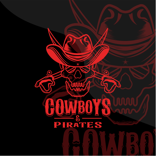 Literal logo with the title 'Cowboys and Pirates'