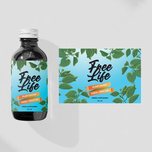 Branding label with the title 'PACKAGING FREELIFE'