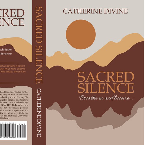 Meditation book cover with the title 'Sacred Silence Book Cover'