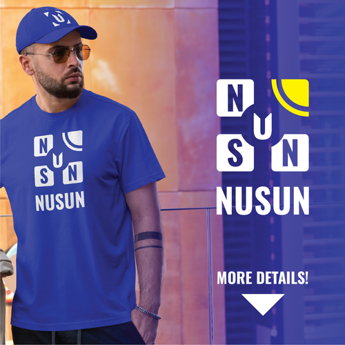 Square brand with the title 'Lifestyle Brand & Logo for Sun Power Company'