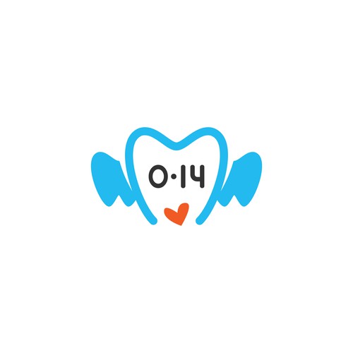 Joyful logo with the title '0-14 logo concept for Dental'