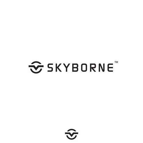 Futuristic brand with the title 'The new 'uber' for drones'