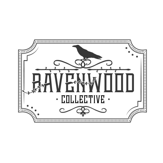 Eclectic design with the title 'Ravenwood Collective'