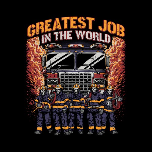 Firefighter design with the title 'Smoke Showing'