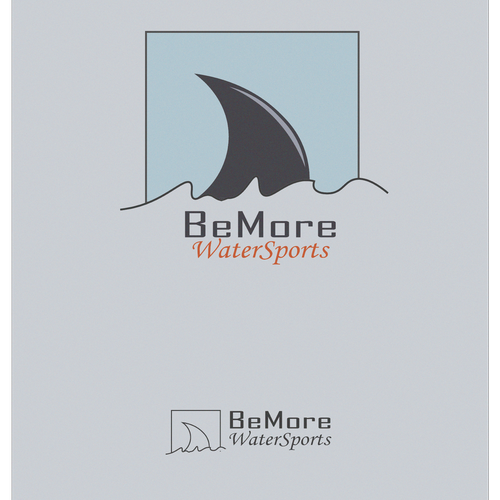 Metallic silver logo with the title 'water sports'