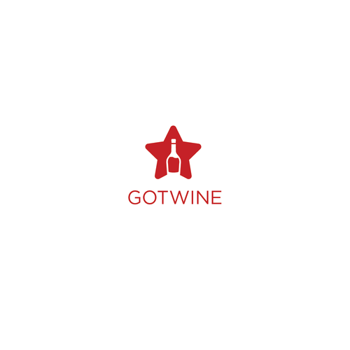 Rating design with the title 'Design a simple, elegant logo for "GotWine" apps and website'