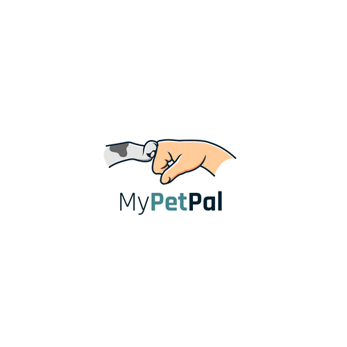 Doodle logo with the title 'Logo for My Pet Pal App'