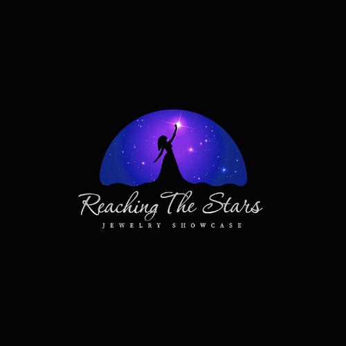 Dark logo with the title 'Reaching The Stars'