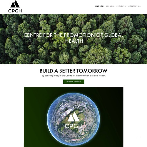 Community website with the title 'CPGH Website'