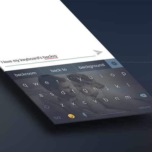 Keyboard design with the title 'Keyboard App'