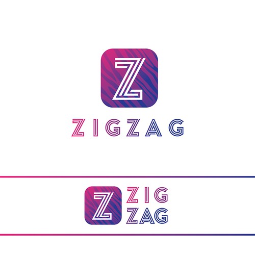 Artwork logo with the title 'Zig Zag - Video App'