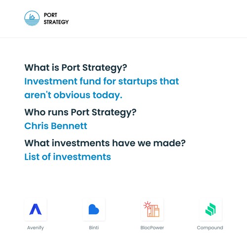 Framework design with the title 'Promotional page'