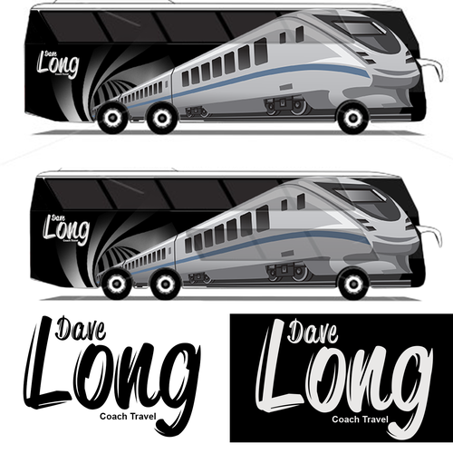 Bus design with the title 'Livery bus'