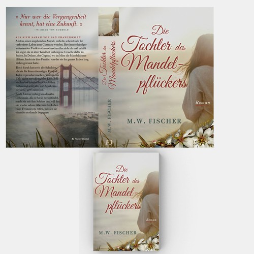 Romance book cover with the title 'Book cover for San Francisco Romance Novel'