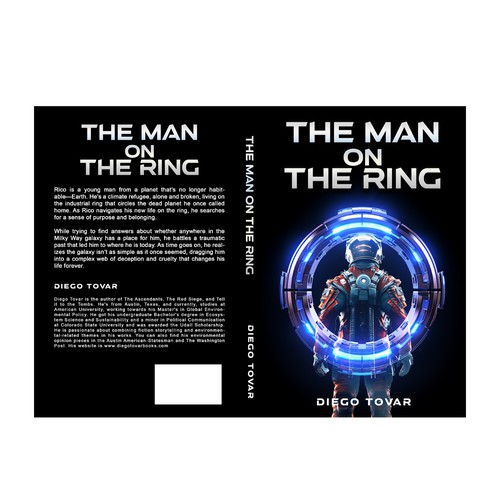 Futuristic book cover with the title 'Sci-Fi Book cover Design'