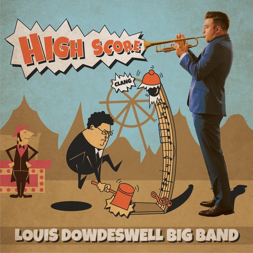 Minimal illustration with the title 'Big band album cover'