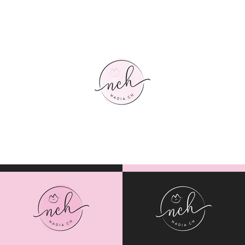Blogger design with the title 'Feminine logo for a lifestyle blogger.'