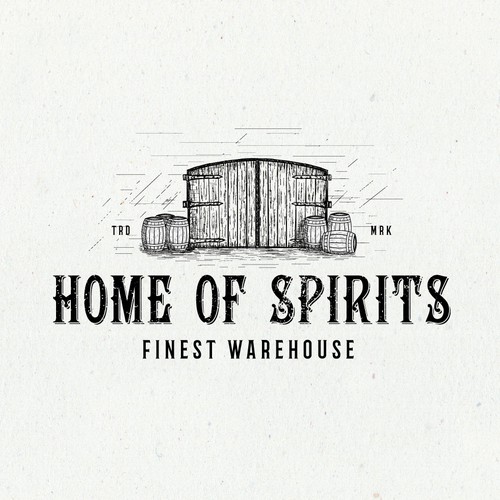 Spirit logo with the title 'Logo design'