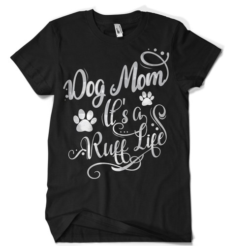 Dog t-shirt with the title 'typography'