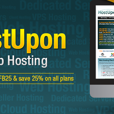 Create a clean and modern Facebook newsfeed ad for our web hosting company!