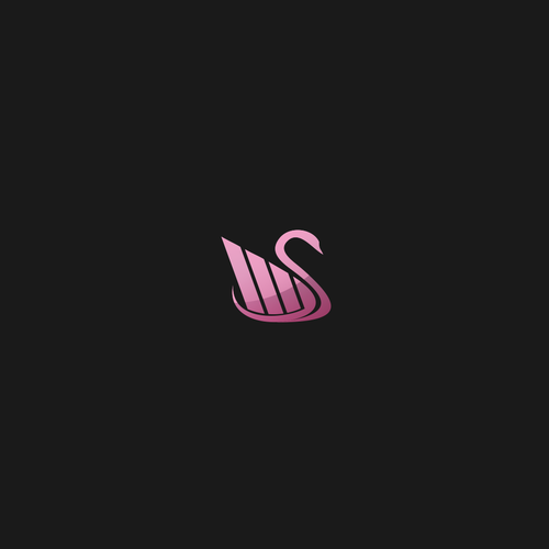 Swan logo with the title 'Pink Swan(for sale)'