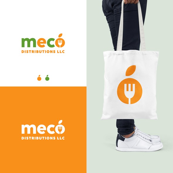 Fresh food logo with the title 'MeCo Distributions LLC Logo'