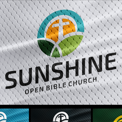 Bible logo with the title 'Sunshine Open Bible Church'