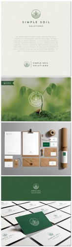Stationery brand with the title 'Revolution through HEALING our SOIL (souls) - Simple Soil Solutions'