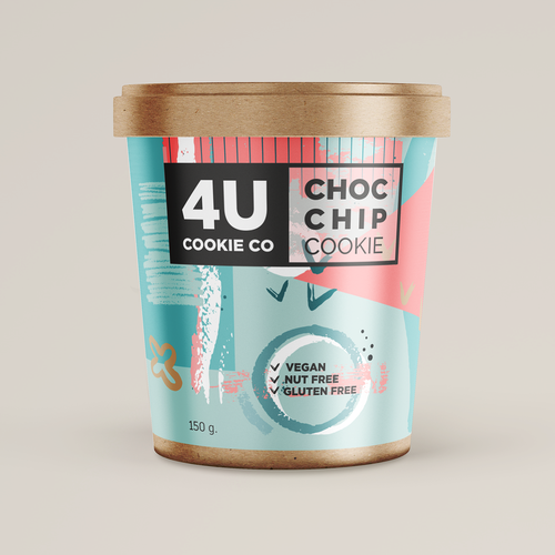 Jar label with the title 'Fun and bright label'