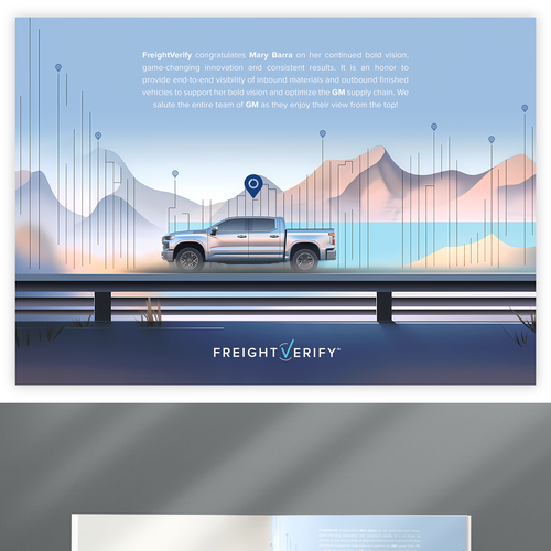 Postcard illustration with the title 'Interior page in a "coffee-table" book'