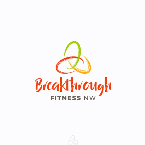 Freehand design with the title 'Logo for Breakthrough Fitness (proposal)'