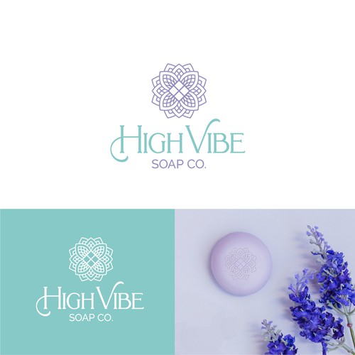 Soap logo with the title 'High Vibe Soap Co.'