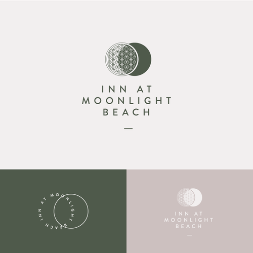 Hotel brand with the title 'Inn at Moonlight Beach'