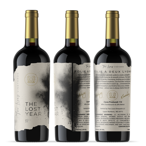 Design with the title 'Wine label'