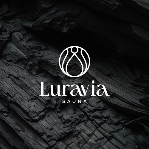 Spa logo with the title 'Logo design concept for Luravia Sauna'