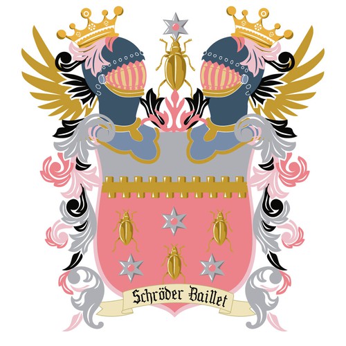 Shield artwork with the title 'Family shield'