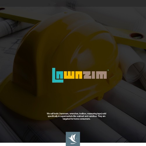 Tool logo with the title 'Logo Brand Lawazim'